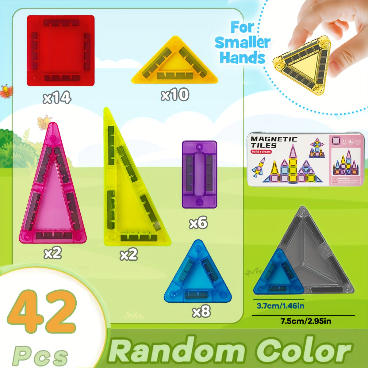 Mini Magnetiska Byggblock Set – Kompakt och Mångsidig Lekglädje
