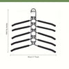 Multi-Layer Hanger Set – 5-i-1 Platsbesparande Organisatör med Halkfria Skumkuddar