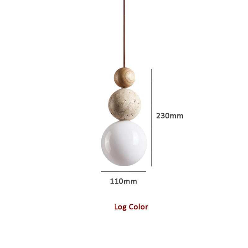 Modern Hänglampa i Travertin - Enkelt Design