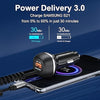 Snabbt uppladdningsbart USB-C 51W bil-laddare – För super snabb laddning av flera enheter