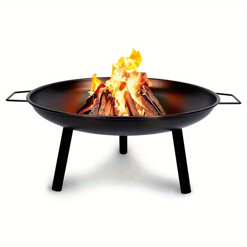 Gjutjärns Eldskål – Idealisk för Grillning, Camping och Trädgårdsbelysning