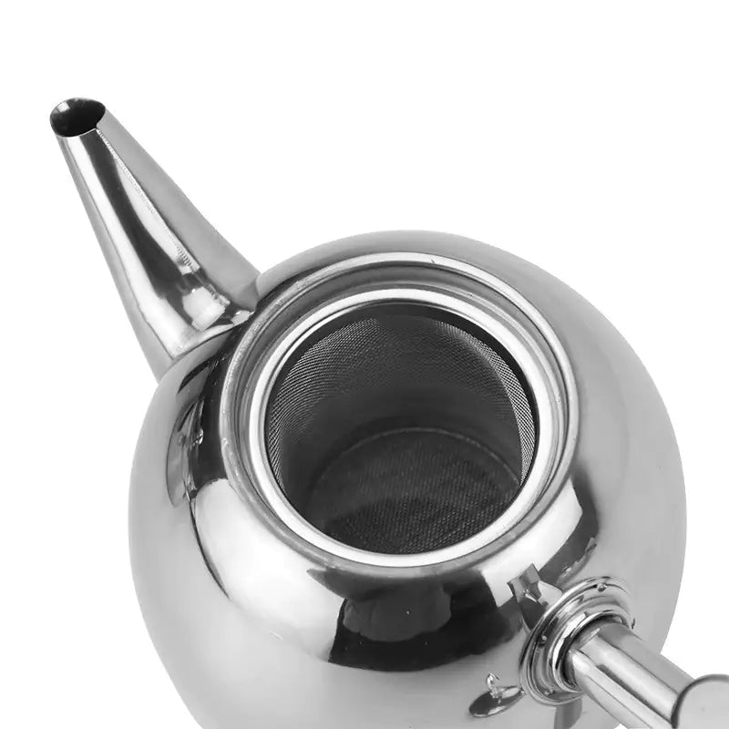 Teapot i rostfritt stål med infuser – TeaElegance