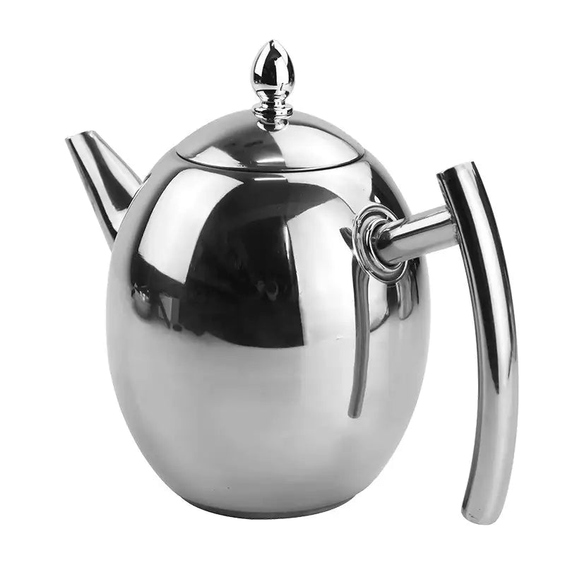 Teapot i rostfritt stål med infuser – TeaElegance