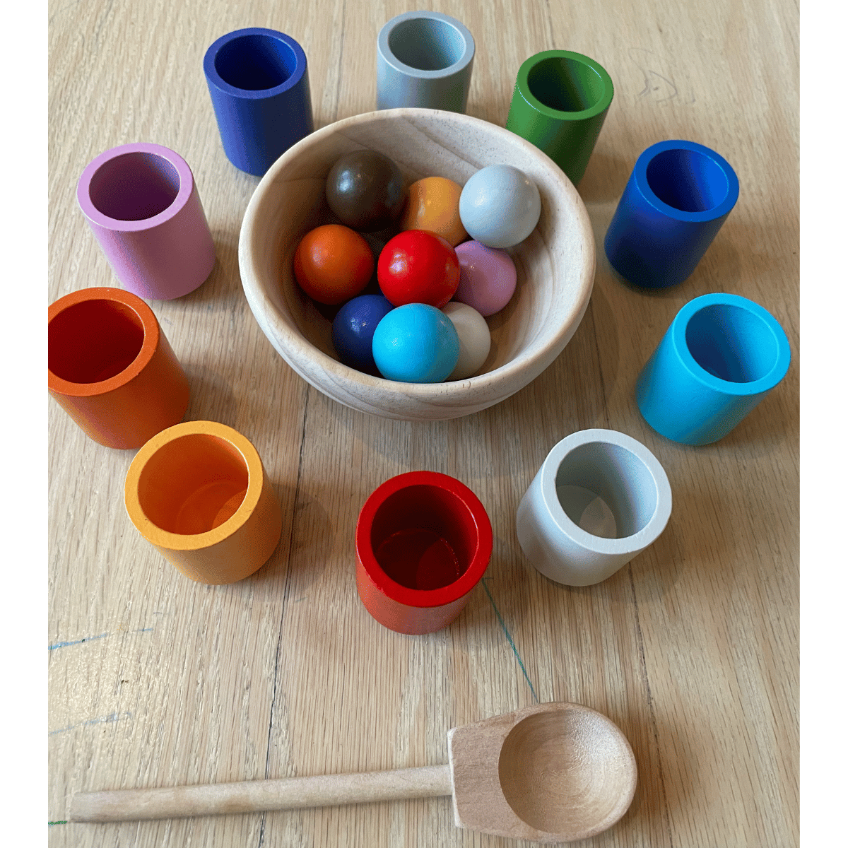 Woods | Färgsorteringsspel för Barn | Pedagogiskt