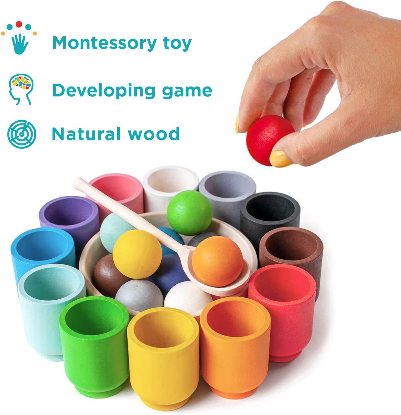 Woods | Färgsorteringsspel för Barn | Pedagogiskt