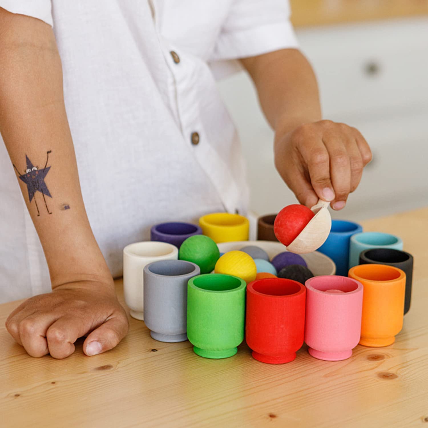 Woods | Färgsorteringsspel för Barn | Pedagogiskt