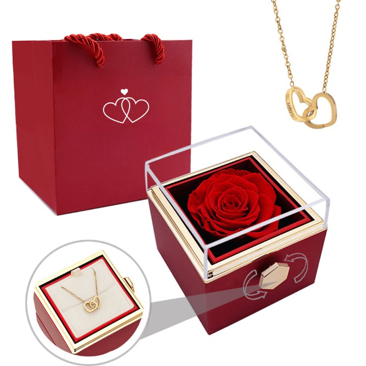 Eternal Rose Box - Personlig Anpassad Halsband