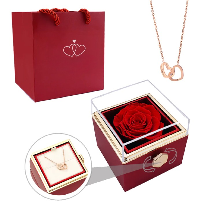Eternal Rose Box - Personlig Anpassad Halsband