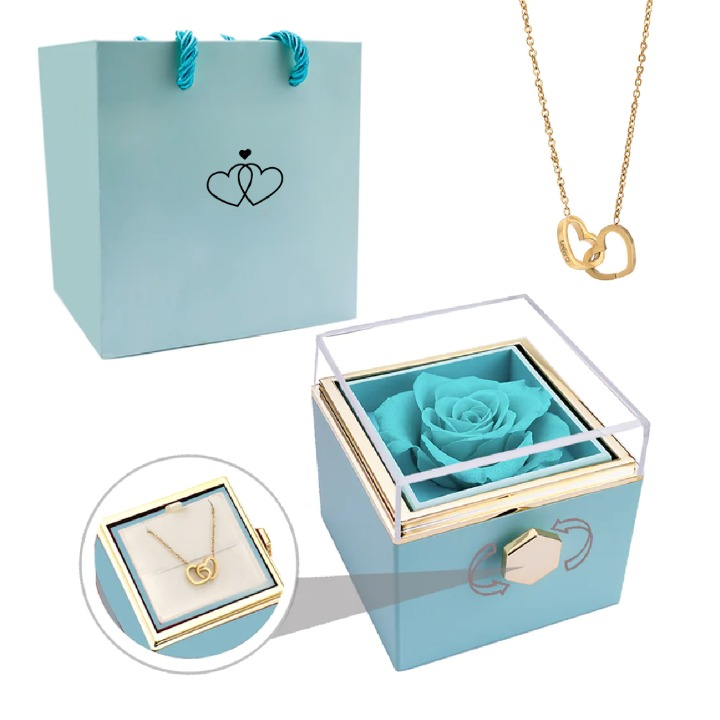 Eternal Rose Box - Personlig Anpassad Halsband
