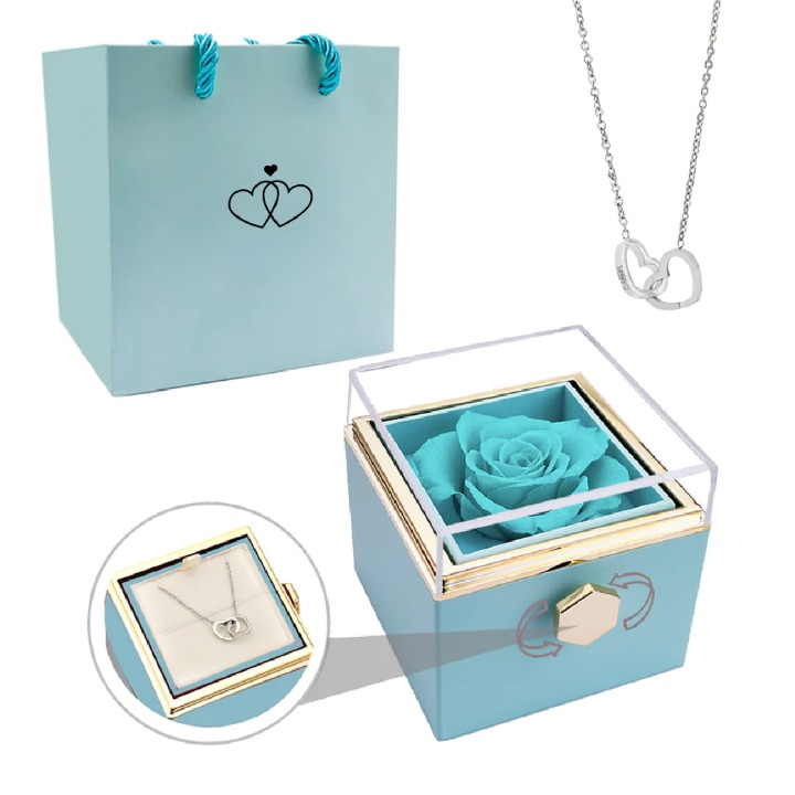 Eternal Rose Box - Personlig Anpassad Halsband