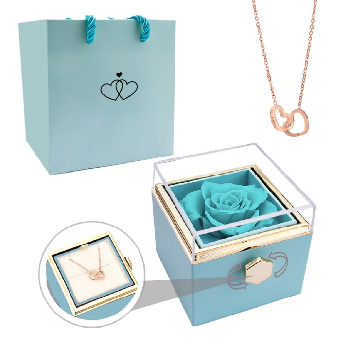 Eternal Rose Box - Personlig Anpassad Halsband