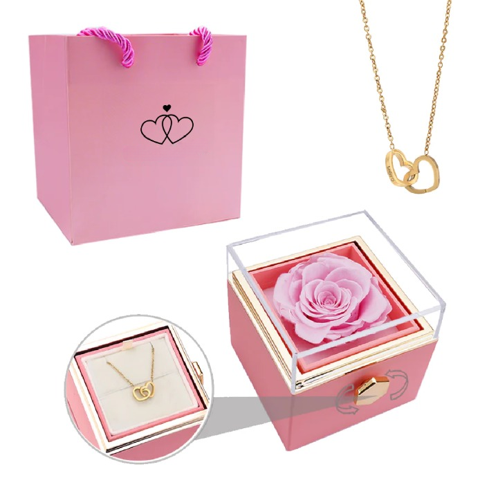 Eternal Rose Box - Personlig Anpassad Halsband