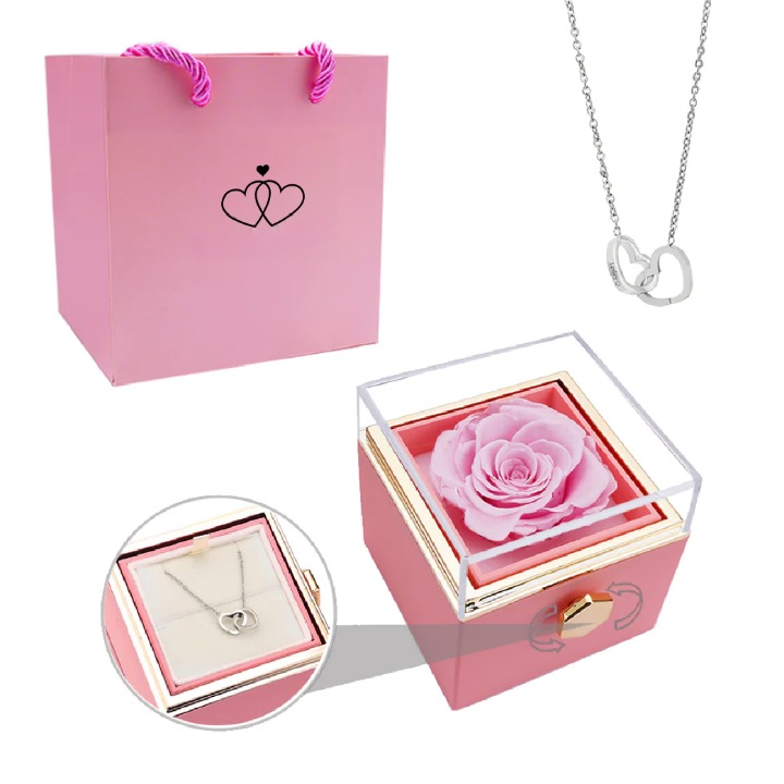 Eternal Rose Box - Personlig Anpassad Halsband