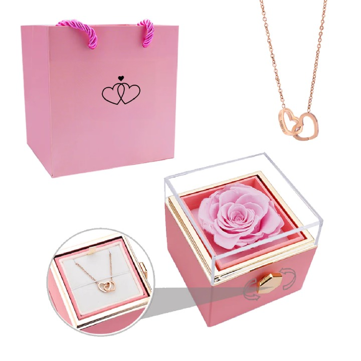 Eternal Rose Box - Personlig Anpassad Halsband
