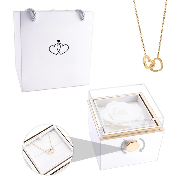 Eternal Rose Box - Personlig Anpassad Halsband