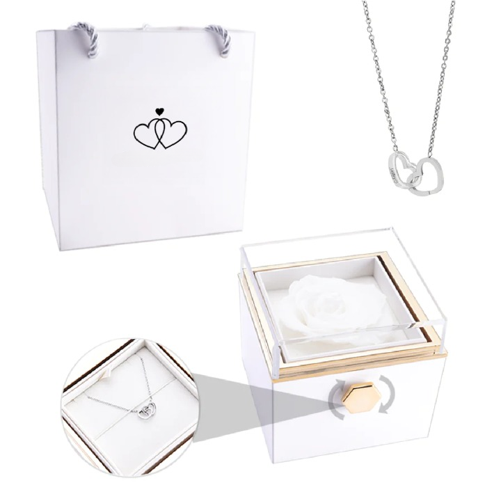 Eternal Rose Box - Personlig Anpassad Halsband