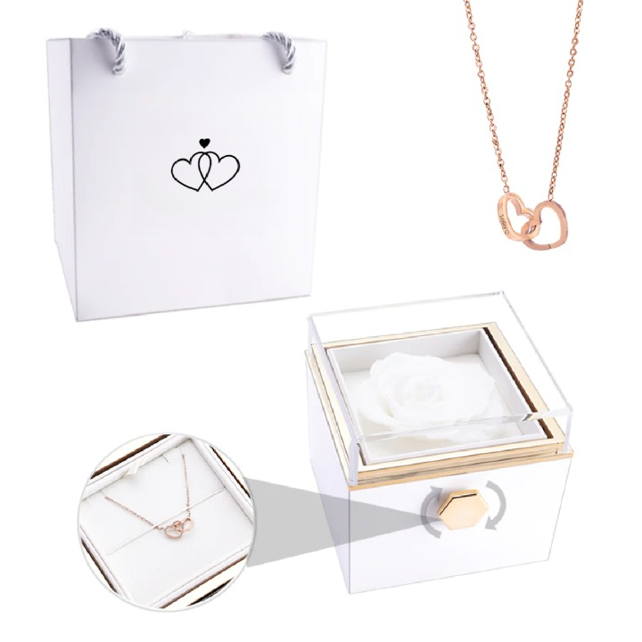 Eternal Rose Box - Personlig Anpassad Halsband