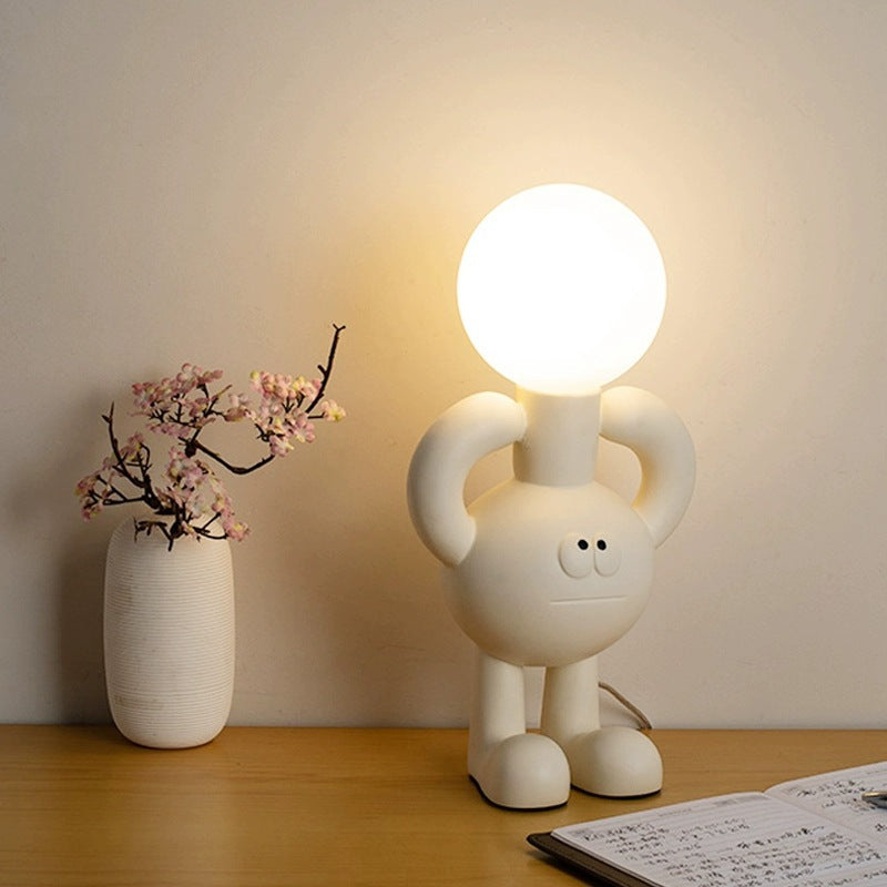 Lekfull Bordslampa med Glasboll - Glombra