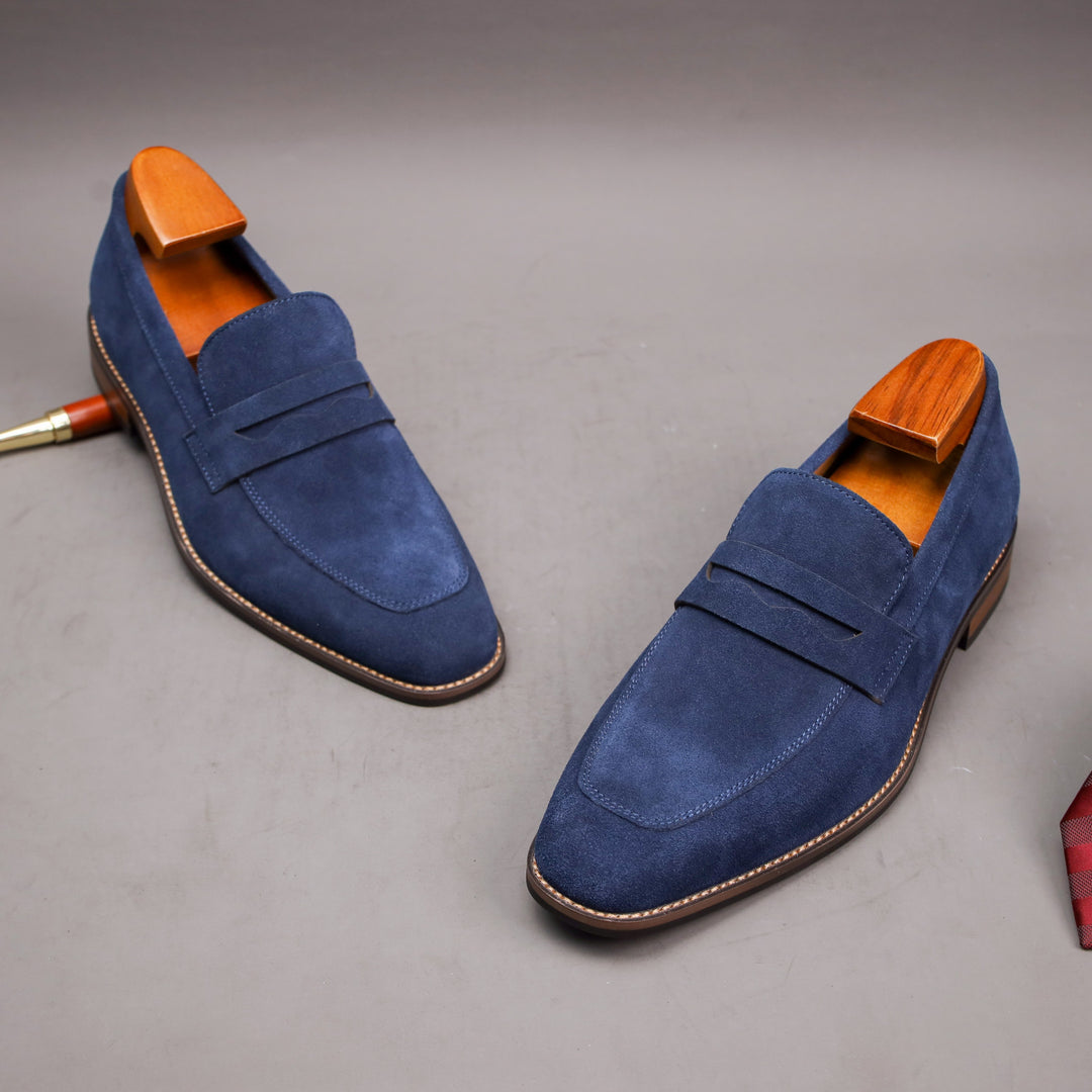 Herr Loafers | Äkta Mocka | Slip-On Komfort
