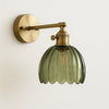 Retro Vägglampa | Glas Tulpan Design | Elegant Belysning