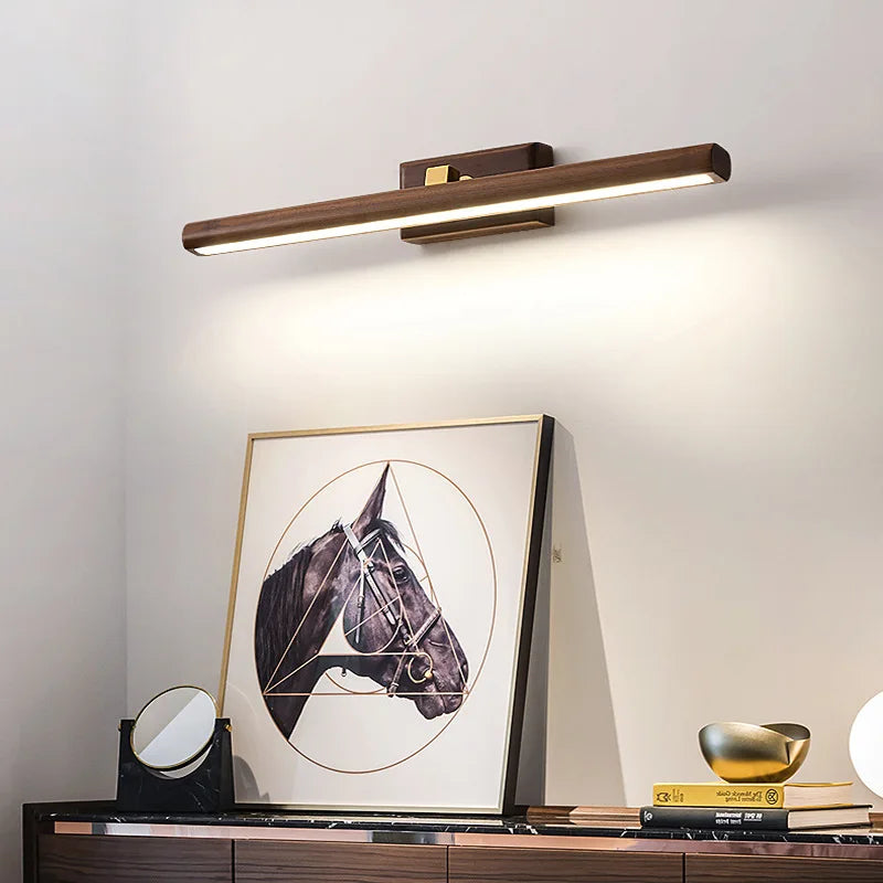 Vägglampa | Svart Valnöt | LED Belysning