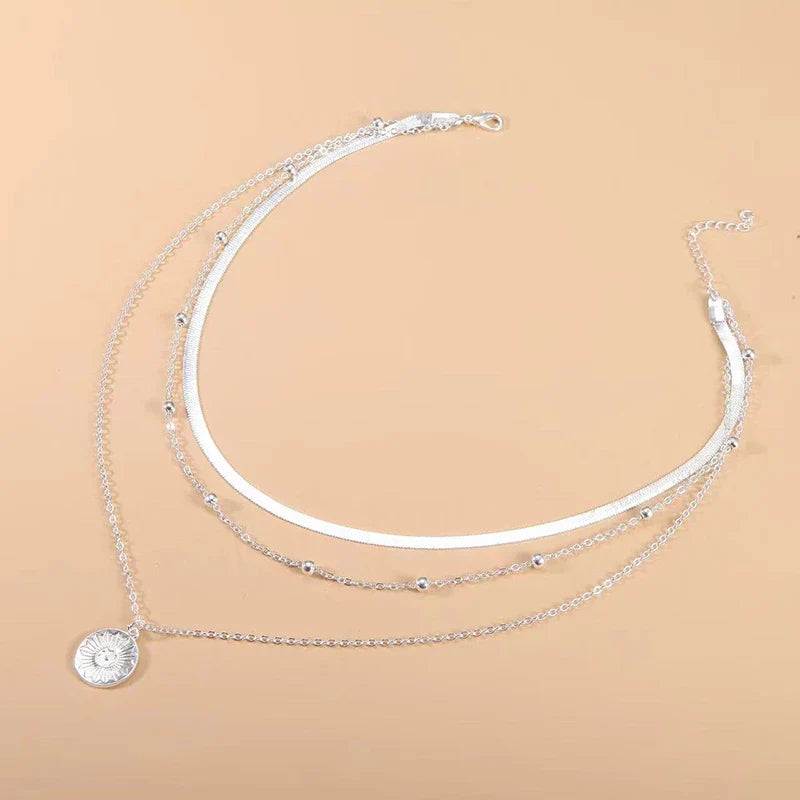Silver Trefaldig Kedja | Sterling Silver | Elegant Smycke
