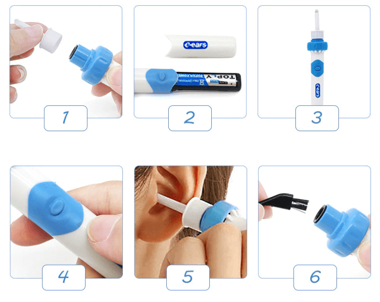 Elektrisk Öronvax Borttagare