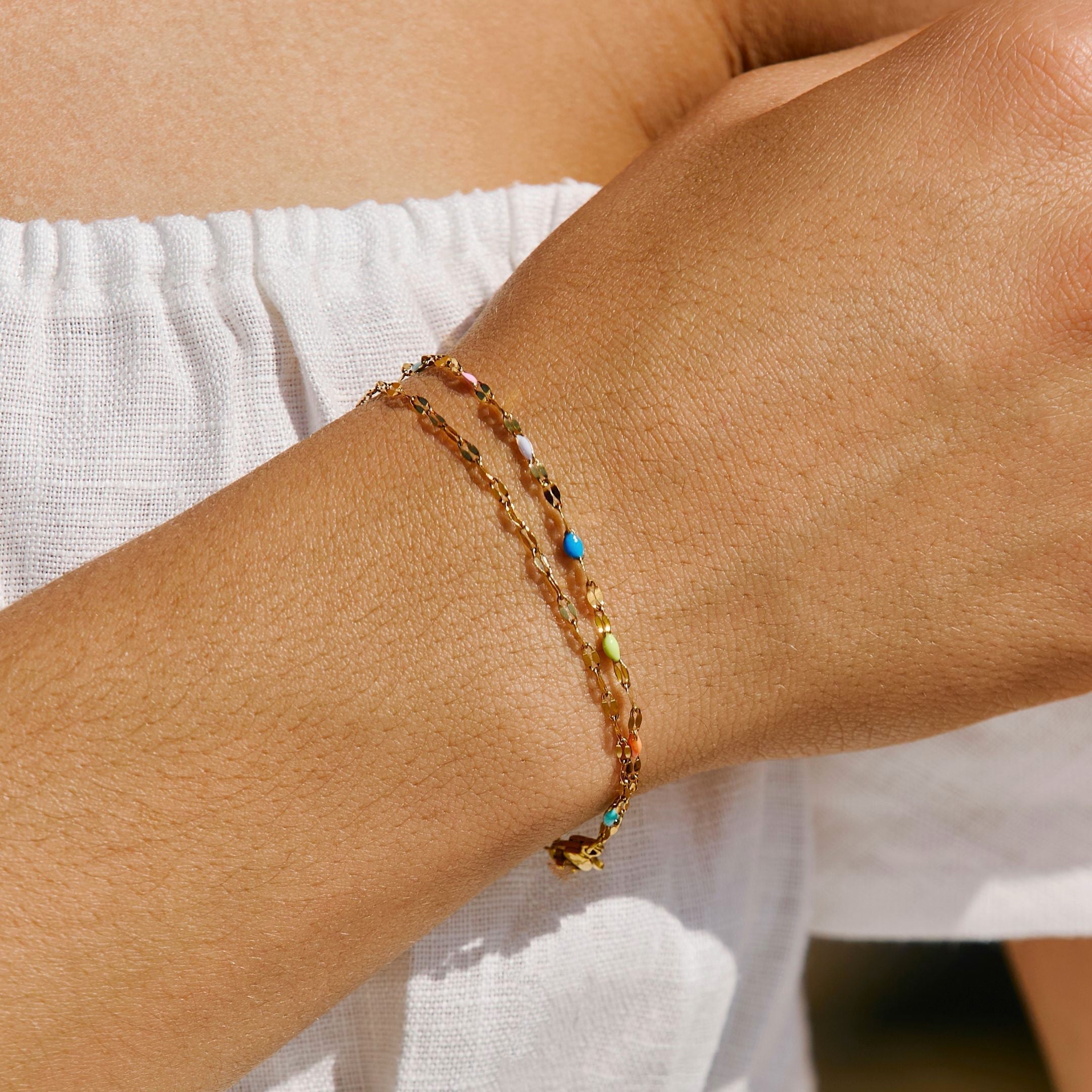 Regnbåge Dainty Armband - Elise
