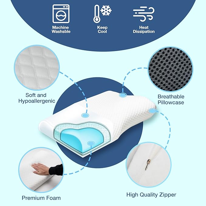 Anti-Snark Kudde - Ergonomisk Design | Minska Snarkning