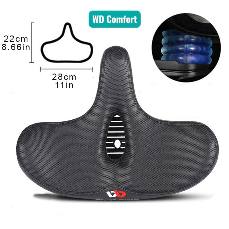 RideEase | Ergonomiskt Cykelsadel | Extra Bred och Andningsbar