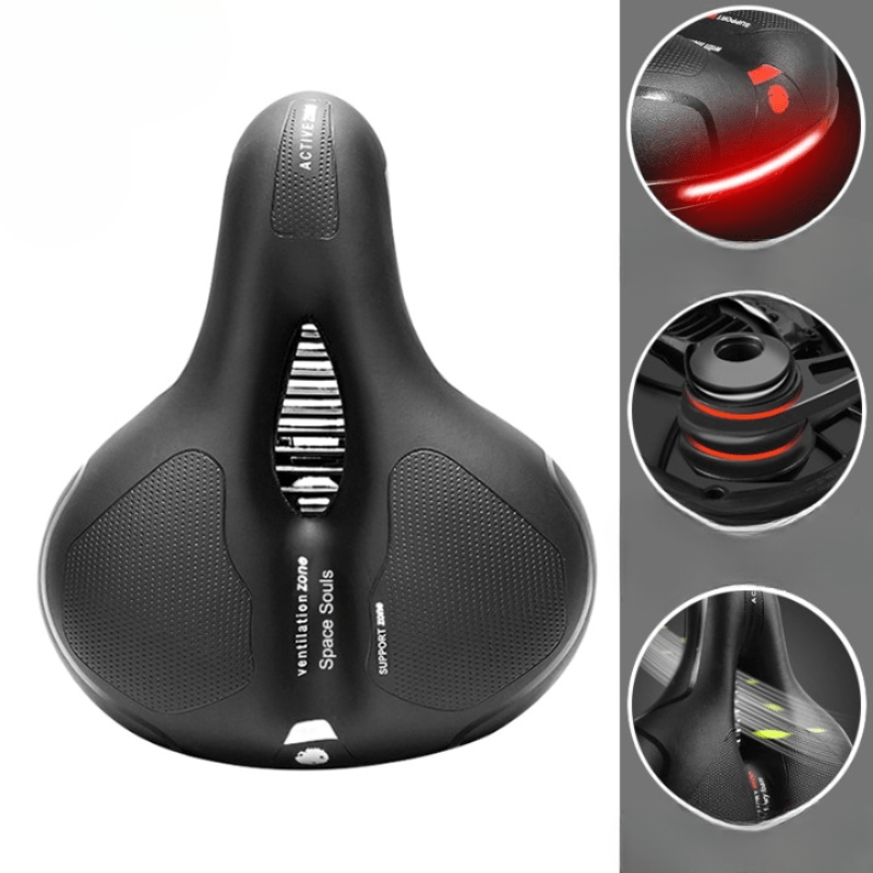SoftRide Cykelsadel | Ergonomisk & Bekväm | Rygg- och Sittben