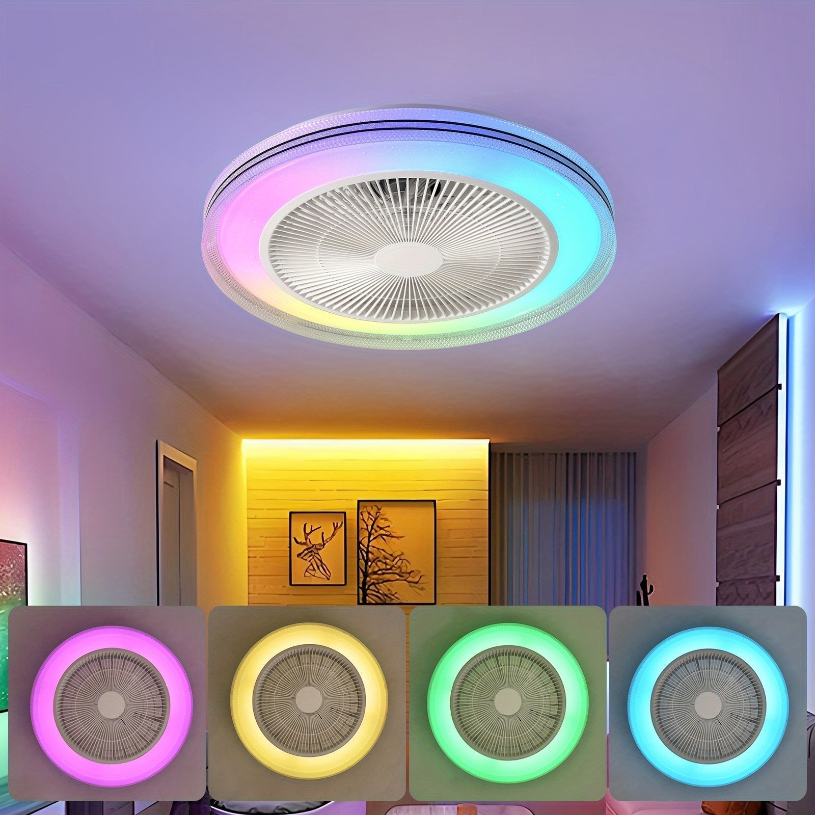 LumiCool RGB Takfläkt – Fräsch och Atmosfärisk