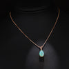 Minimalistisk Drop Opal Hänge Halsband – Selina