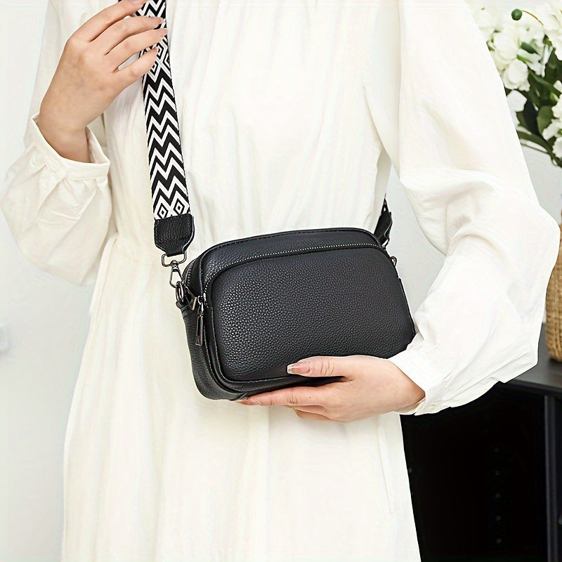 Moderna Crossbody-väska för kvinnor – Avslappnad axelväska med geometrisk design