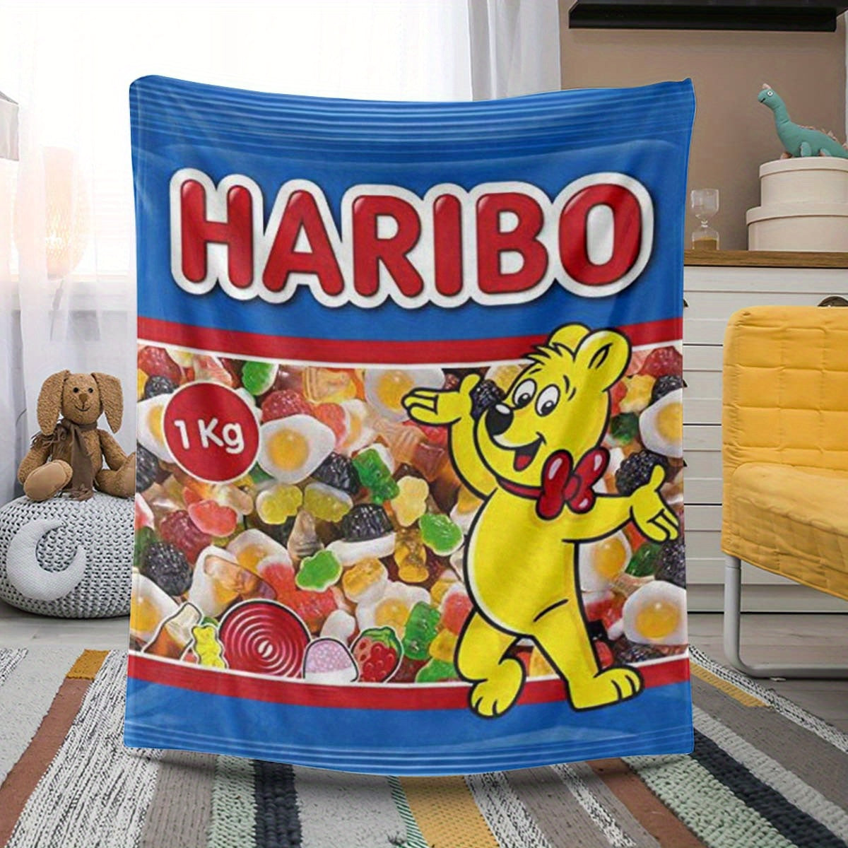 Haribo Gosedjur Filt – Mjuk och Färgglad för Barn