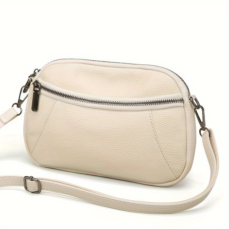 Klassisk Chic Läder Crossbody – Tidlös och Funktionell