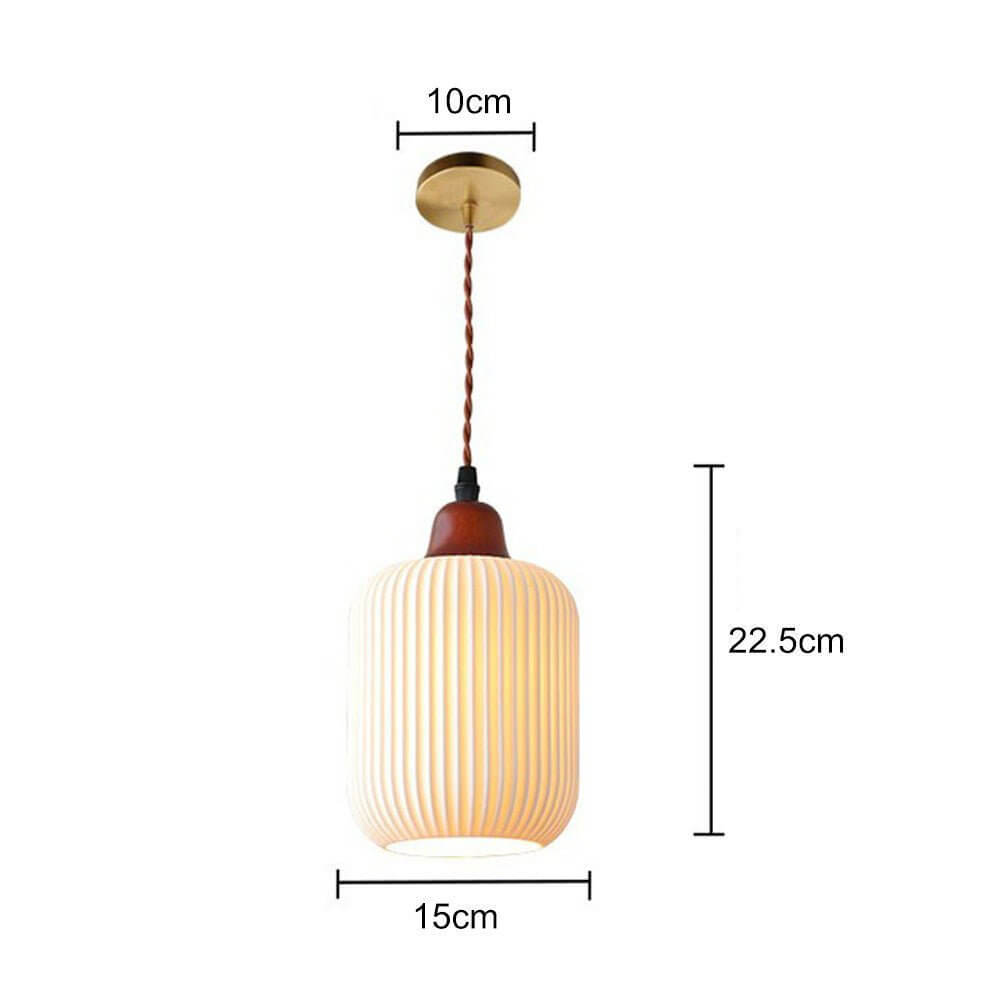 Stilren Keramisk Taklampa - Rustik Design