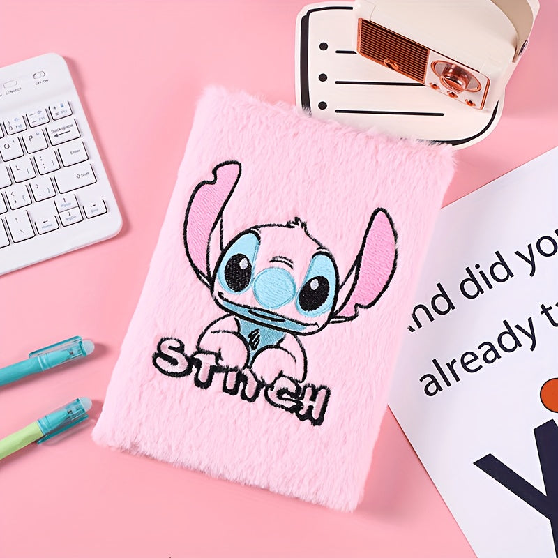 Stitch Plush Diary – Kawaii Cartoon Notebook för vuxna och barn