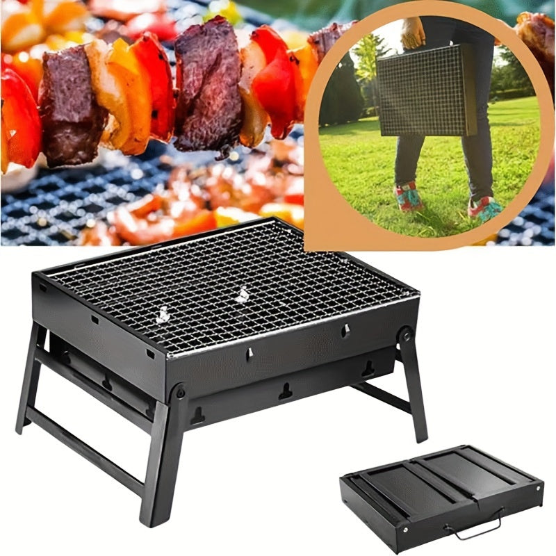 Hopfällbar Kolgrill – Kompakt och Utomhusvänlig