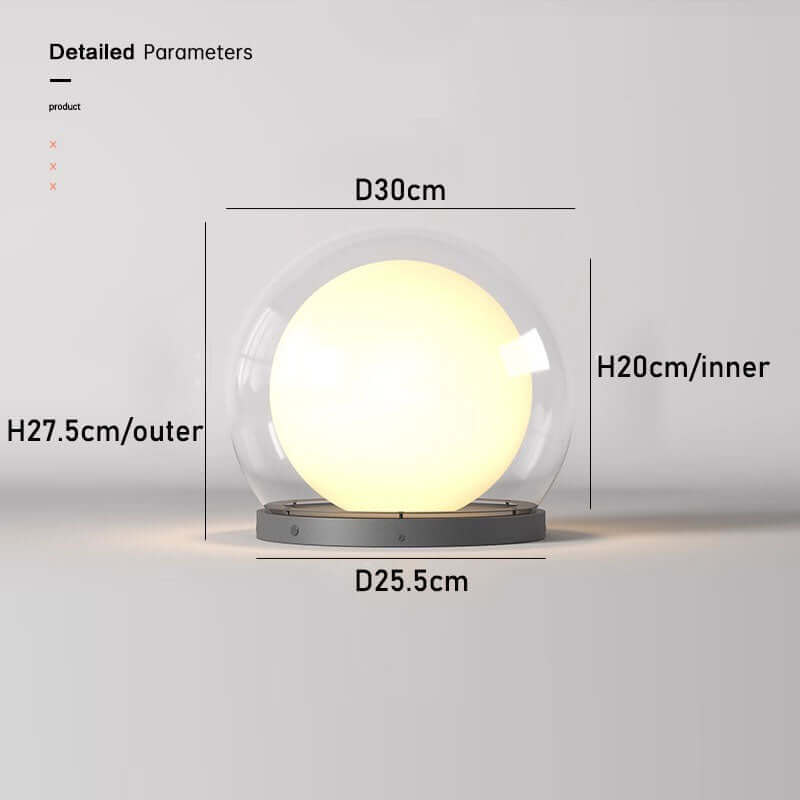 Modern Utomhuslampa - Månformad Design