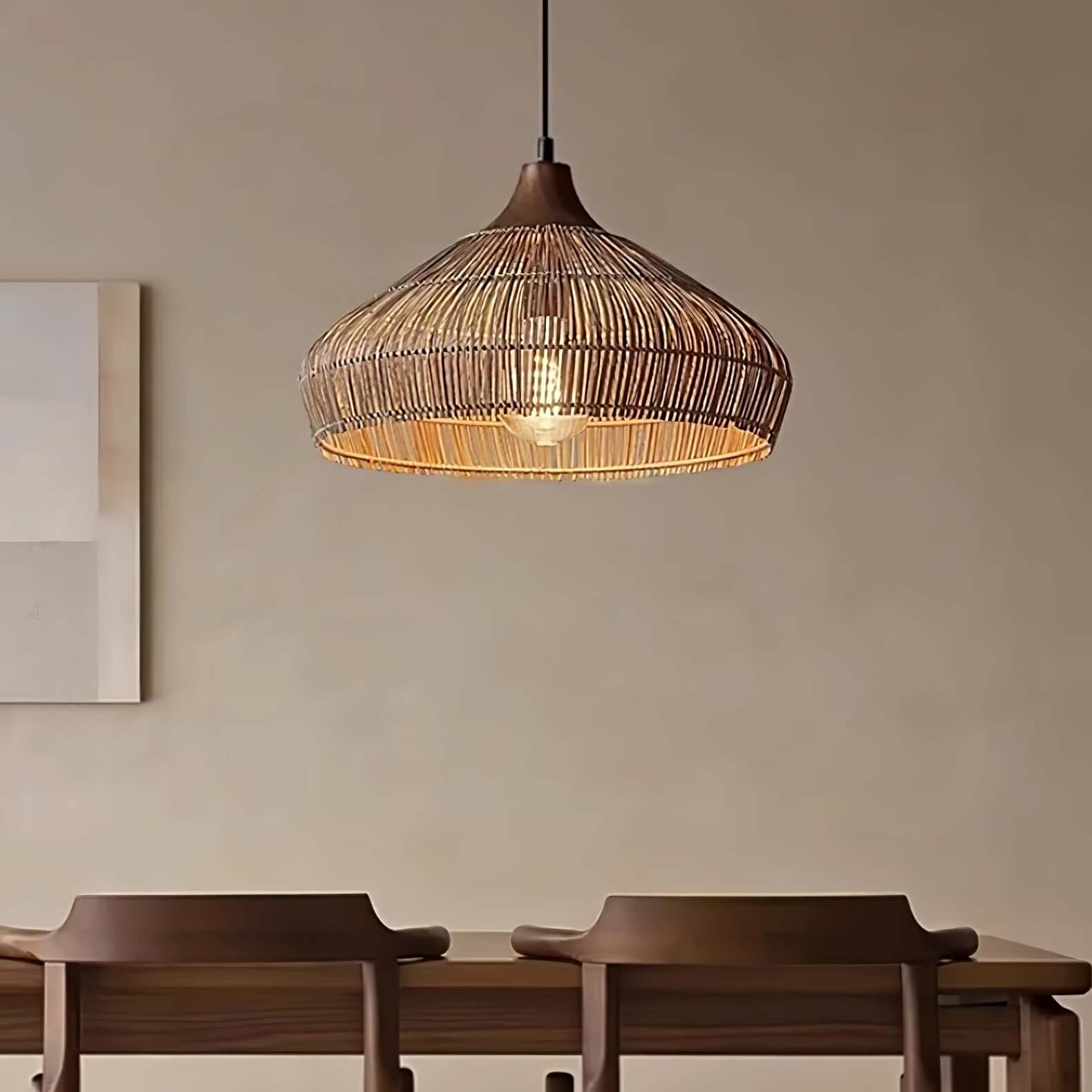 Rotan Hänglampa - Bohemisk Stil Hänglampa