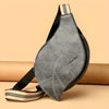 Vintage Faux Leather Crossbody Bag – Justerbar Rem med Spänne
