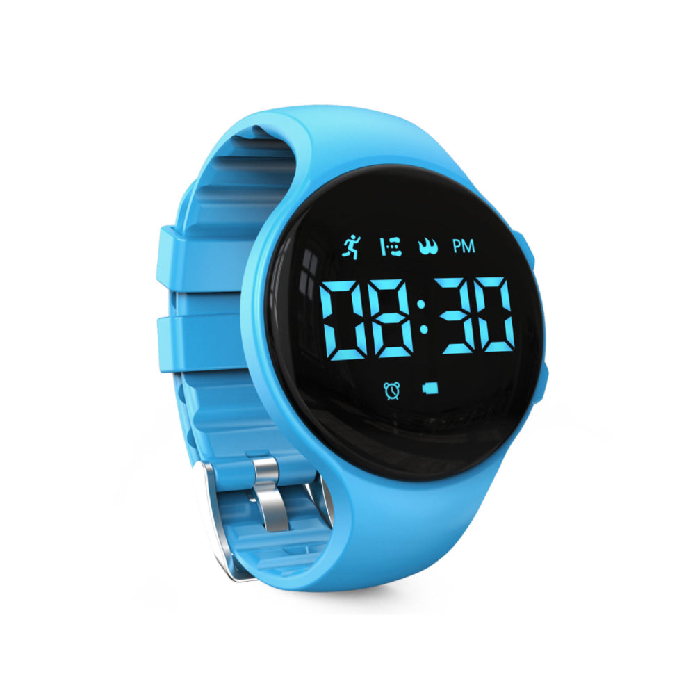LED Digital Pedometer Klocka med Vibrerande Alarm – Fitness Tracker för Barn