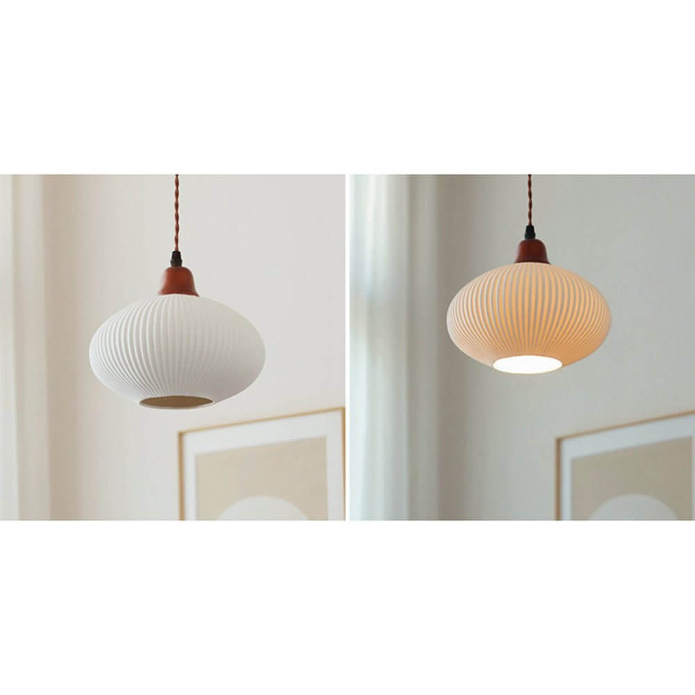 Stilren Keramisk Taklampa - Rustik Design