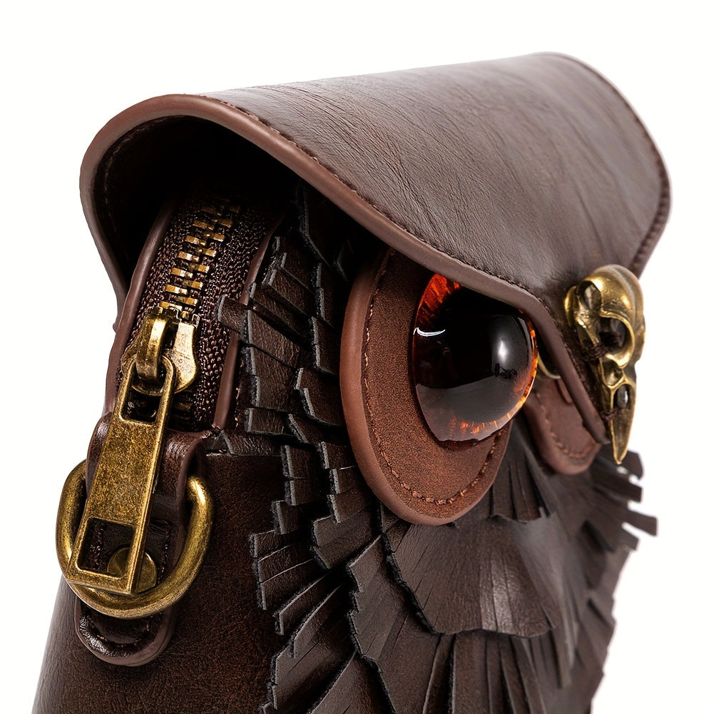 Steampunk Uggla Mini Axelväska – Stilig och Funktionell