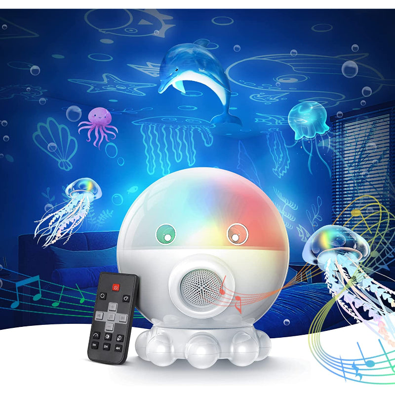 LED Nattljus med Ocean- & Stjärnprojektion + Musikfunktion - DreamAura