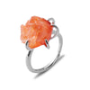 Sexklor Justerbar Ring med Naturlig Kristall – Liora