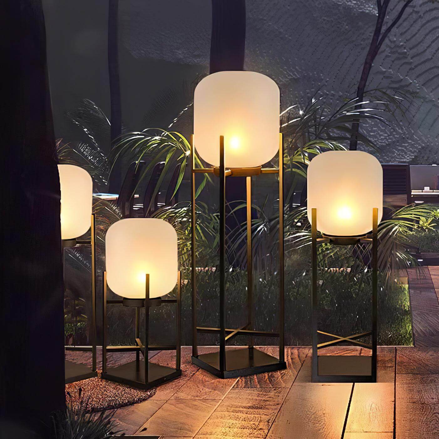 Solenergi Utomhus Golvlampa - Hållbar