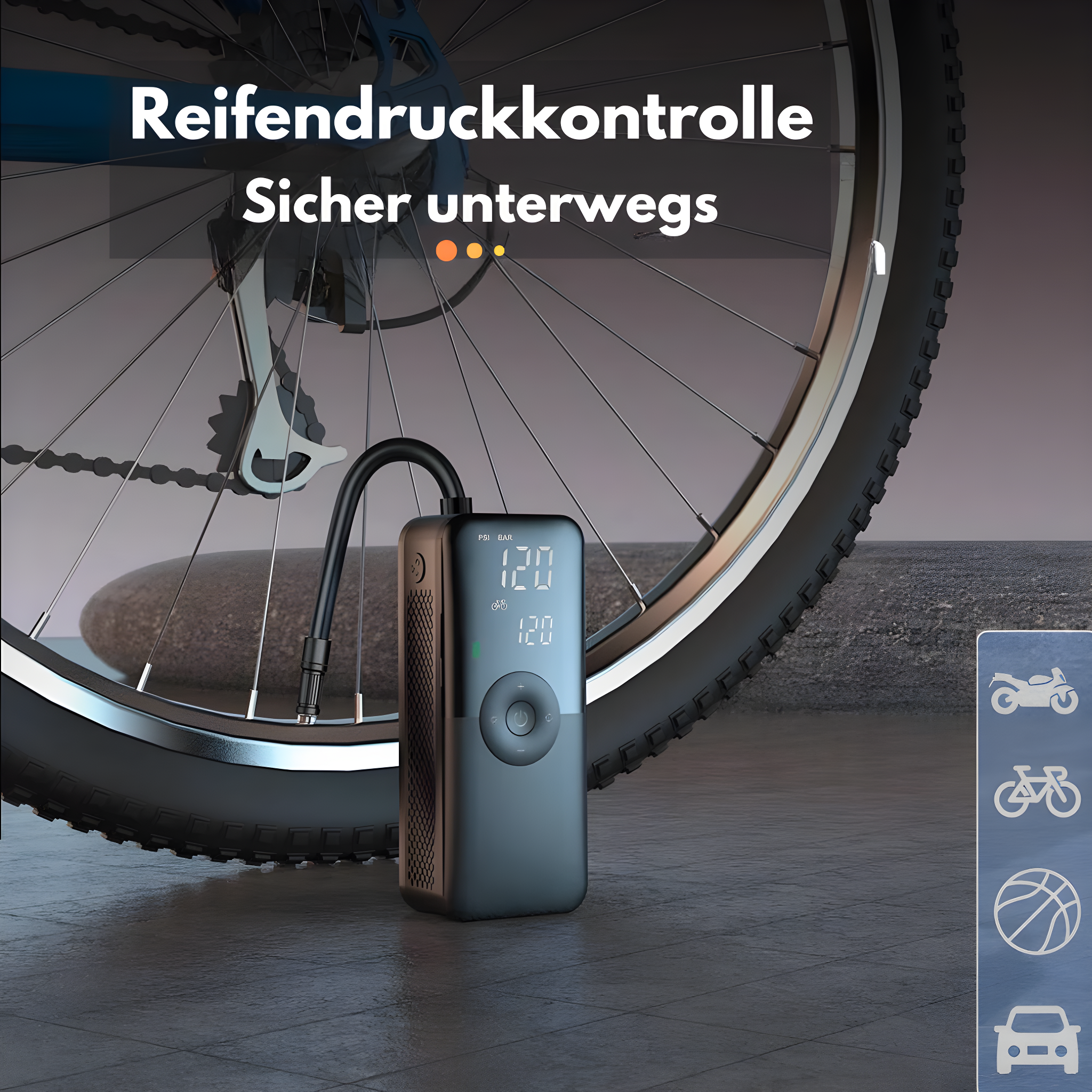 Smart Bärbar Luftpump – AirMaster Pro