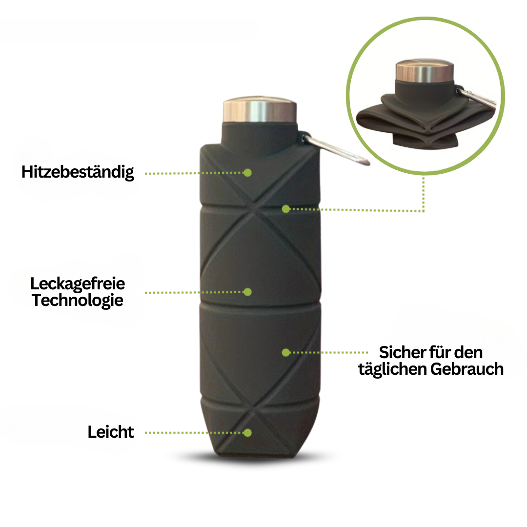 Fällbar Vattenflaska 750 ML - AquaFold